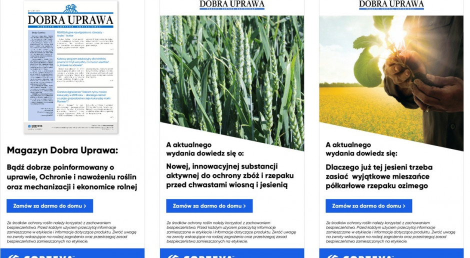 Magazyn "Dobra Uprawa" Dobra Uprawa - cenione źródło informacji dla gospodarstw rolnych