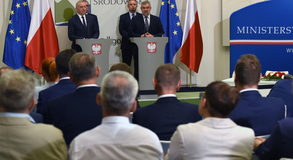 Podczas dzisiejszej konferencji; fot. Ministerstwo Środowiska Od 1 sierpnia można będzie składać wnioski o wapnowanie