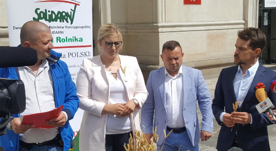Podczas konferencji, fot. org. prot. Susza w kieszeni rolników to 6 mld zł