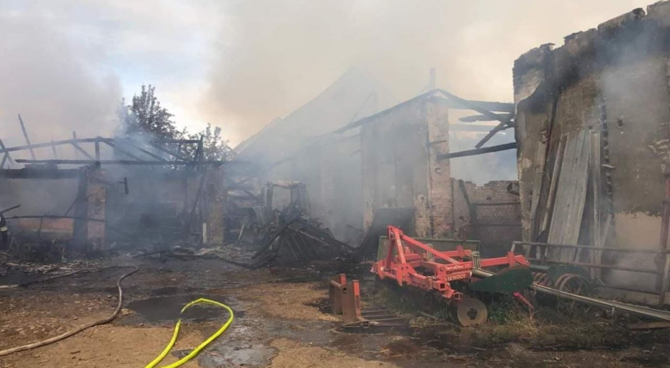 W pożarze gospodarstwa na Opolszczyźnie spłonęło 20 krów