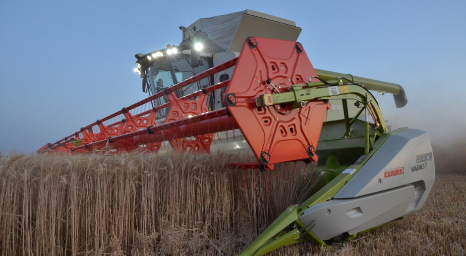Nowy Claas Lexion 7700 podczas pracy, fot. mw Claas prezentuje Lexiona II generacji