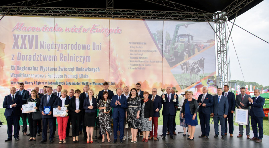 Podczas wręczania nagród, fot. MODR MODR nagrodził najlepszych w 2019 r. rolników