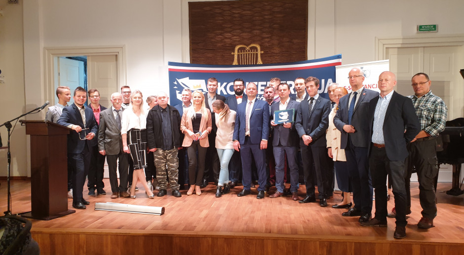 Podczas "Konwencji rolniczej" w Siedlcach; Fot. Konfederacja „Konwencja rolnicza” Konfederacji w Siedlcach