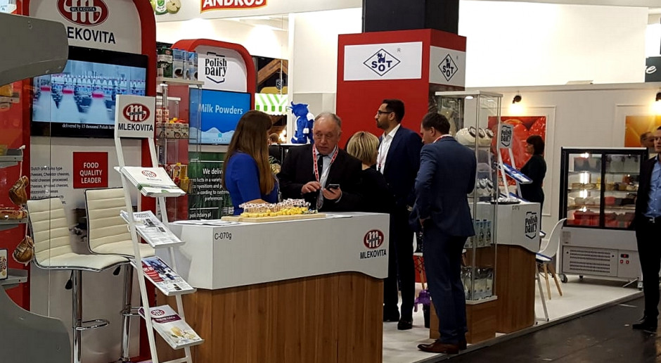 Polskie stoisko na Targach Anuga,fot. PIM Polska Izba Mleka na Targach Anuga 2019