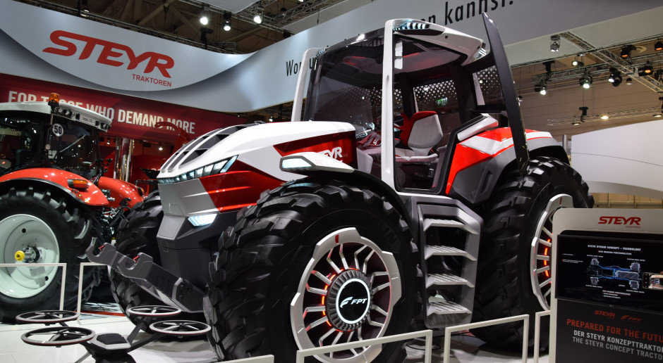 Konzept z firmy Steyr pierwszy ciągnik hybrydowy Agritechnica 2019: Elektryczny koncept Steyra