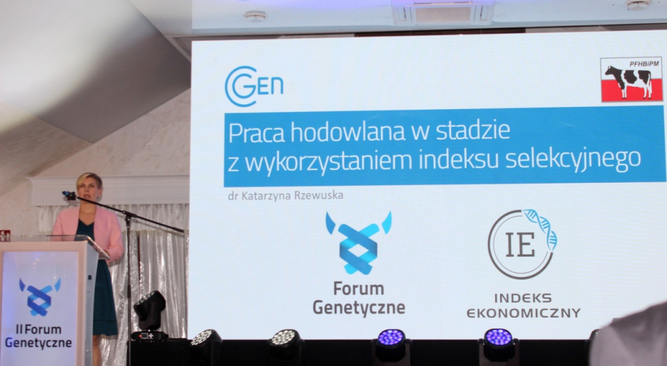 O roli selekcji w stadzie mówiła dr Katarzyna Rzewuska z Centrum Genetycznego, fot. Ł.Ch. Dlaczego warto genotypować jałówki?