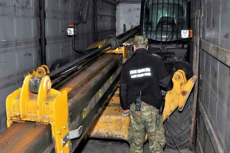 Brytyjska ładowarka nie została wywieziona na Ukrainę, Fot. Straż Graniczna 