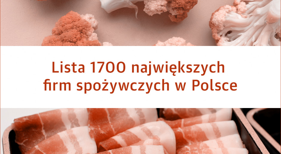 Lista 1700 największych firm spożywczych w Polsce - edycja 2019
