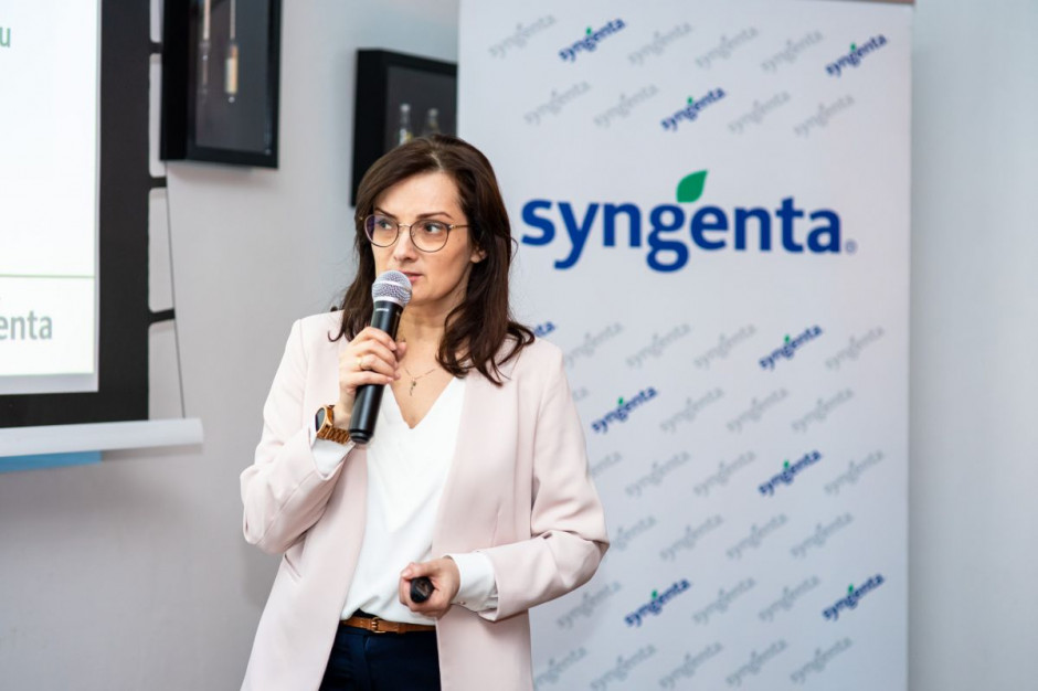 Dorota Mazurek przedstawiła ofertę firmy w zakresie rolnictwa cyfrowego, fot. Syngenta