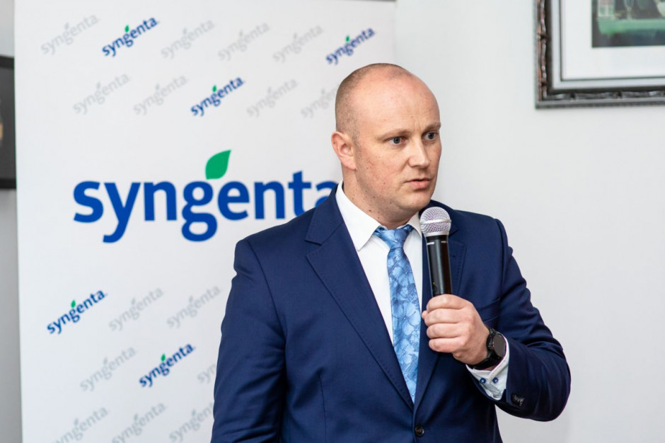 Łukasz Bojkowski omówił środki ochrony roślin i odpowiedź firmy na wypadające z rynku substancje czynne, fot. Syngenta