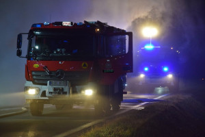 Zderzyły się dwa wozy strażackie jadące do pożaru