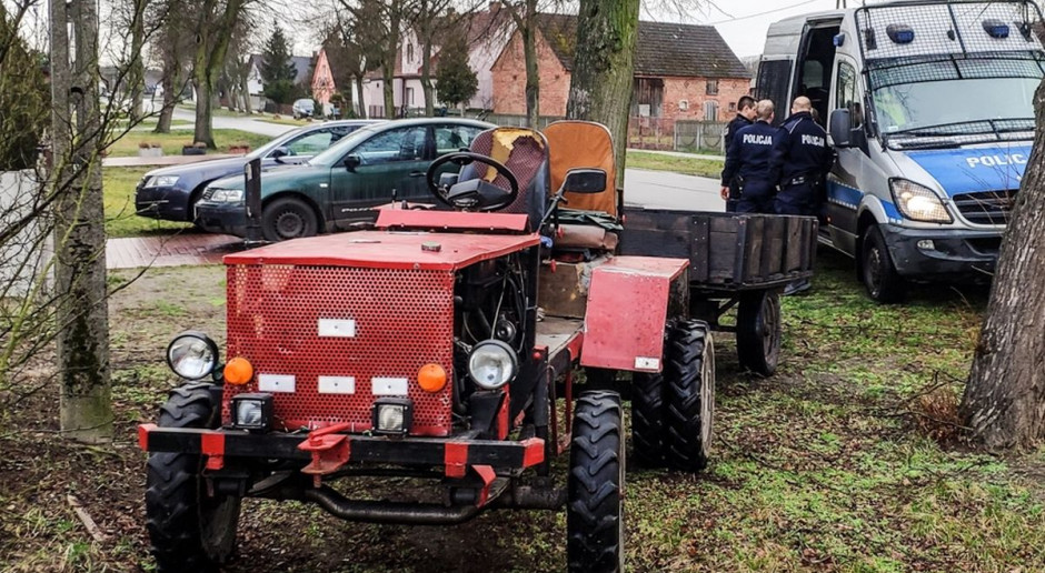 Nietypowy pojazd został zatrzymany przez policję, fot. Policja Jechał samoróbką z prawie 3 promilami w organizmie