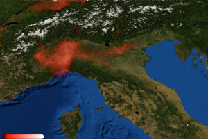 Obniżenie poziomu NO2 w północnych Włoszech