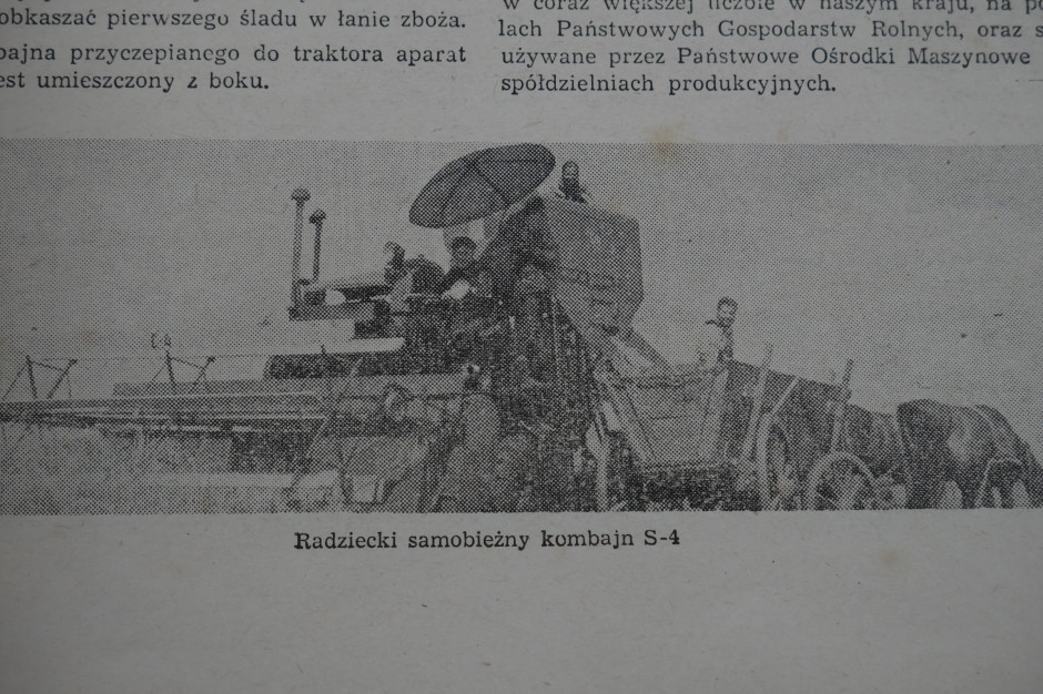 Radziecki samobieżny kombajn S-4, fot. mw