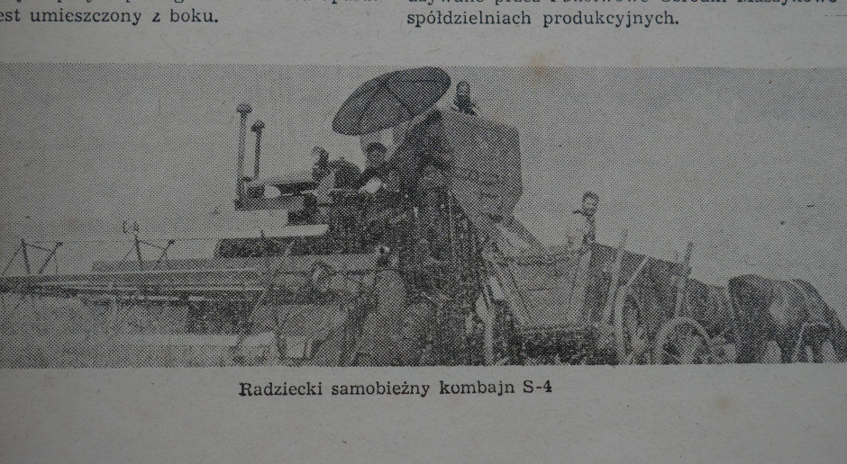 Radziecki samobieżny kombajn S-4, fot. mw Kombajn zbożowy w czasach naszych dziadków