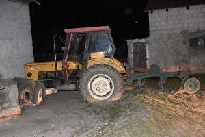 Rolnika najechał własny traktor