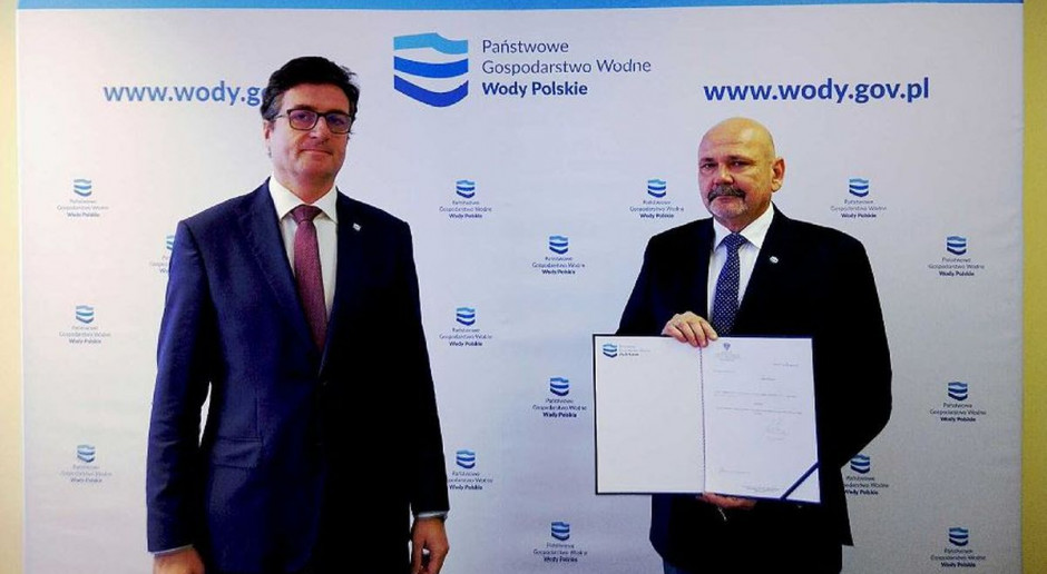 Od lewej: Przemysław Daca prezes Wód Polskich i Robert Chciuk, z-ca prezesa ds. usług wodnych. Fot. Wody Polskie Wody Polskie mają nowego zastępcę prezesa