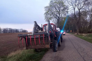 Traktorzysta potrącił rowerzystę