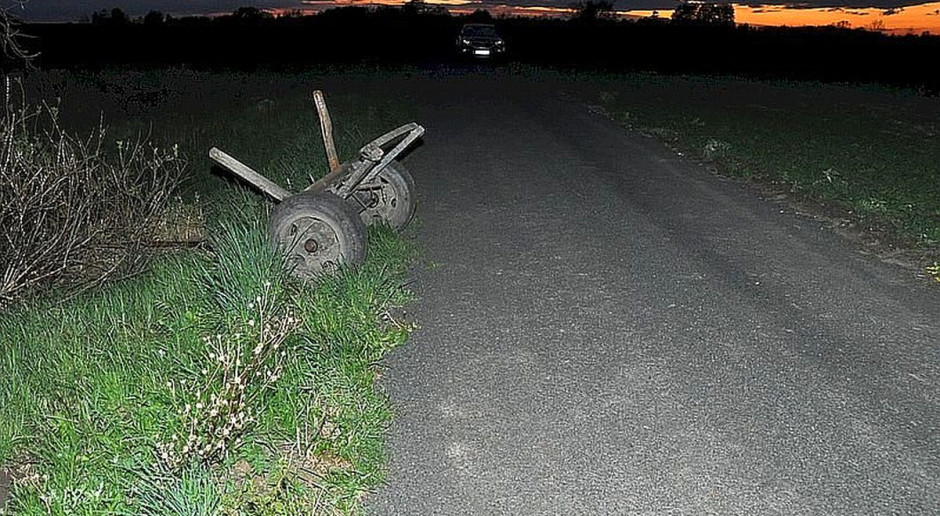 Wypadek przy transporcie drewna