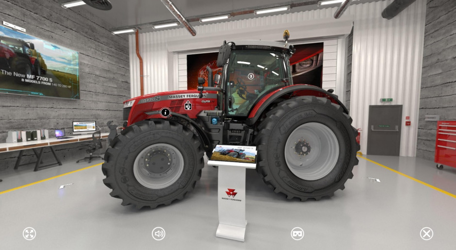 Maszyny Massey Ferguson wyglądają bardzo realnie, fot. mat. prasowe Massey Ferguson zaprasza do wirtualnego dilera