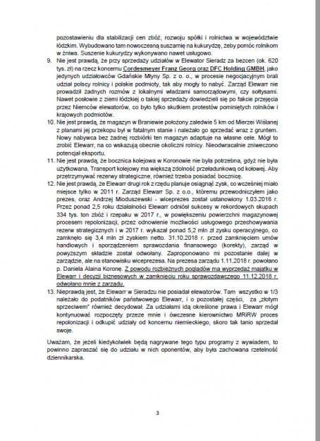 Oświadczenie Bogdana Drechny