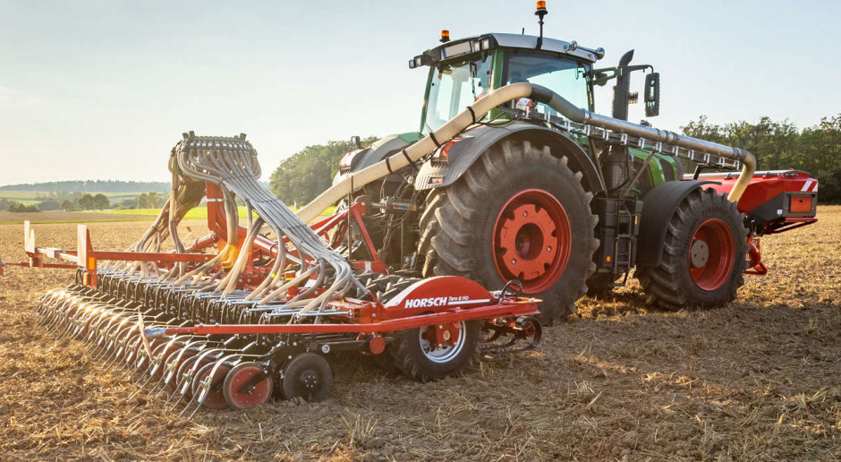 Póki co oferowana jest jedynie wersja 6 m. Zdaniem producenta minimalne zapotrzebowanie na moc ciągnika wynosi 200-250 KM. fot. materiały prasowe Taro HD – nowy siewnik od Horscha
