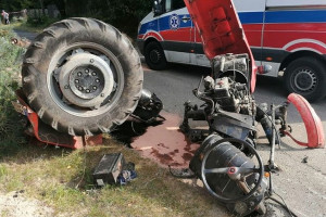 Groźne popisy drogowe traktorzystów