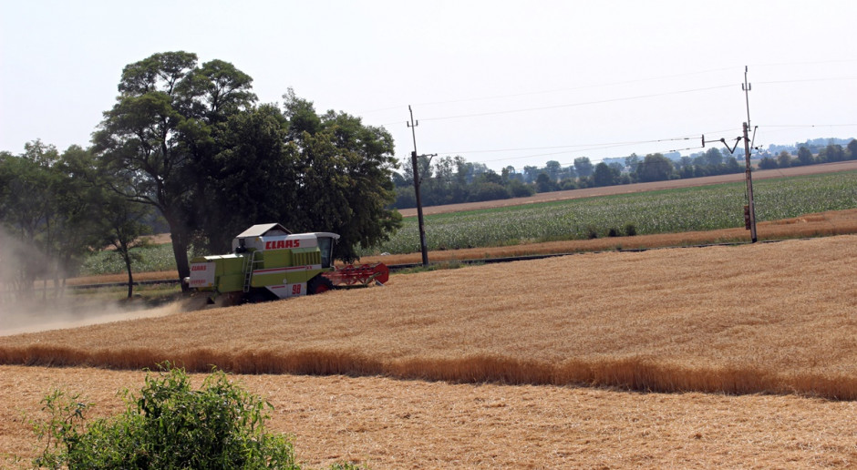 Fot. farmer.pl W czasie żniw szczególnie uważaj na słupy energetyczne