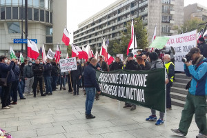 "Taka polityka rujnuje rolnika". Protest rolników w Warszawie