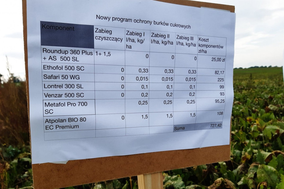Najkorzystniej wypadł powyższy program ochrony Koszt programu herbicydowego przy trzech zabiegach powschodowych wynosi około 727 zł/ha brutto. Fot. A. Kobus