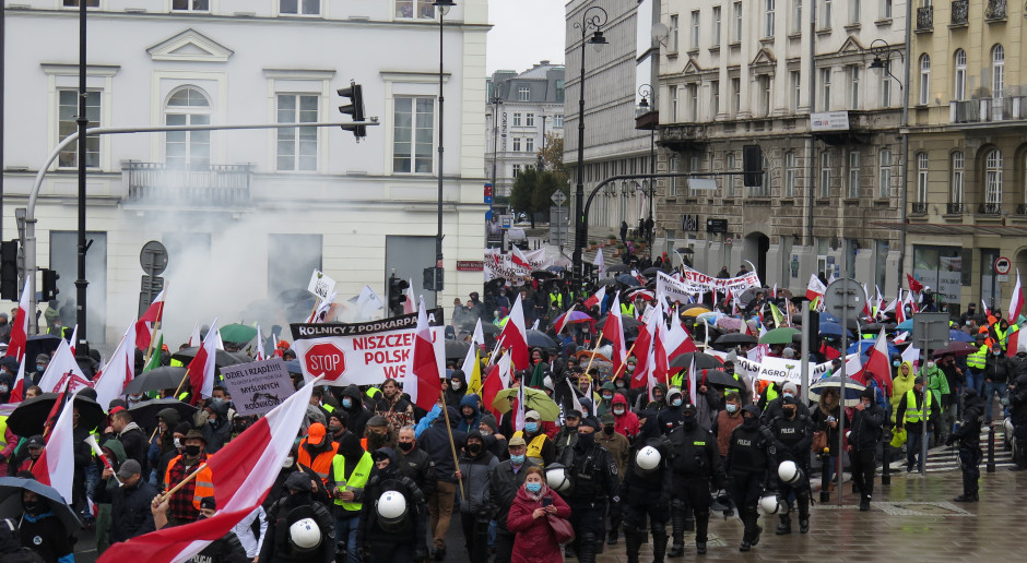 Protest rolników w Warszawie 13.10.2020r. fot. A.T. Prezes KRiR komentuje konsultacje ws. "piątki dla zwierząt"