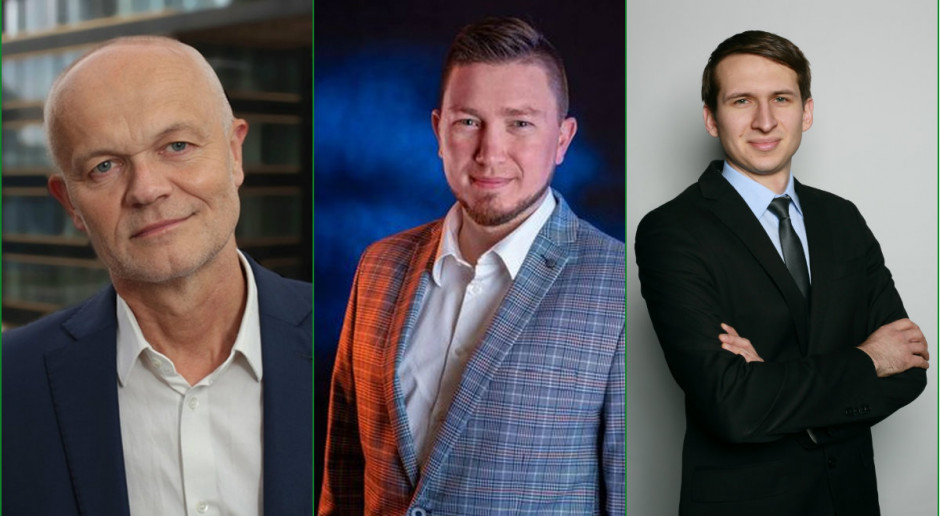 (od lewej) Grzegorz Wiśniewski, prezes zarządu, EC BREC Instytut Energetyki Odnawialnej; Michał Gondek, dyrektor Pionu Techniczno-Inwestycyjnego Columbus Energy orazSergiusz Lenhardt, menedżer produktu, Biuro Ubezpieczeń Rolnych, Concordia Polska TU będą naszymi ekspertami w NWwR Online. Foto. NWwR OnLine NWwR OnLine: Czy polskiemu rolnictwu potrzebne są Odnawialne Źródła Energii?