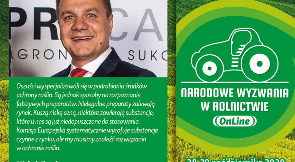 W części agrotechnicznej o godz. 13.55 będzie miała miejsce rozmowa z Michałem Ciszakiem, prezesem firmy PROCAM NWwR Online: Nielegalne środki ochrony roślin