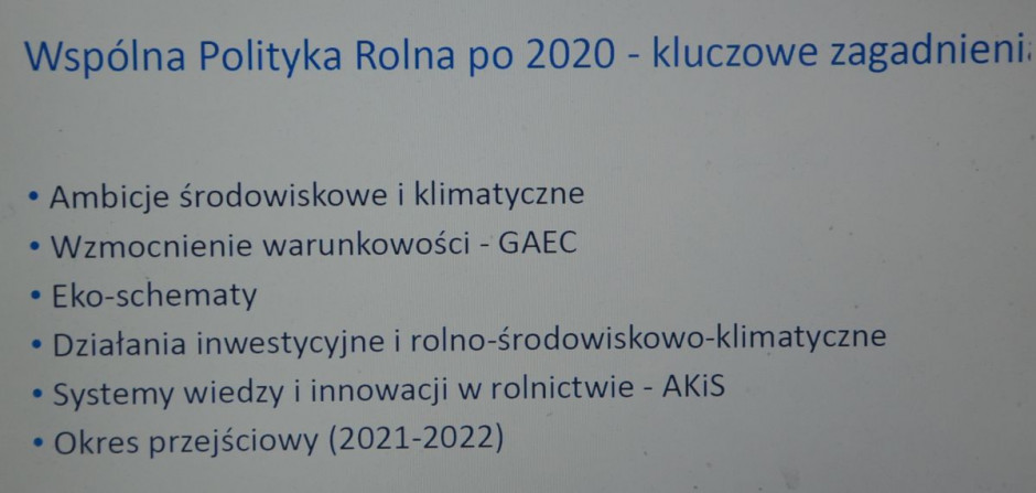 Slajd z konferencji