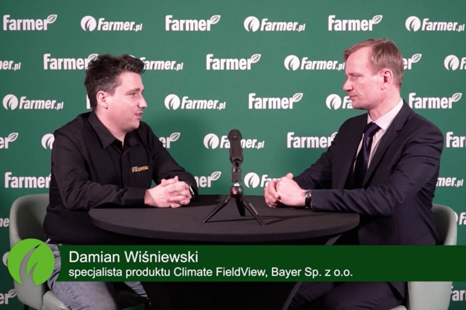 Nową aplikację zaprezentował Damian Wiśniewski, specjalista produktu Climate FieldView, Bayer, fot.Farmer