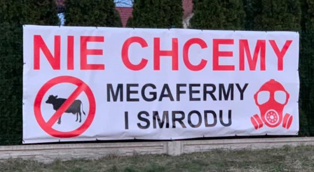Mieszkańcy Sadkowa protestują ws. budowy „megafermy” mlecznej