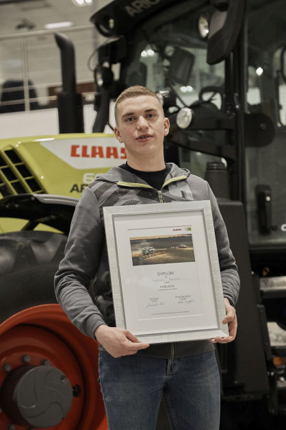 Pan Szymon, finalista wyzwania Claas CEMOS, fot. Claas
