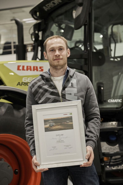 Pan Maciej, finalista wyzwania Claas CEMOS, fot. Claas