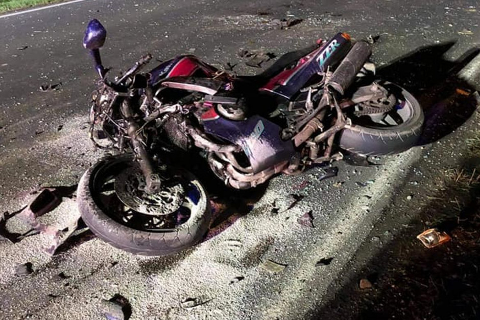 Motocyklista nie przeżył wypadku, Foto: OSP Janowice