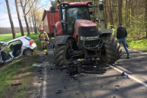 Drogowe wypadki z udziałem ciągników rolniczymi