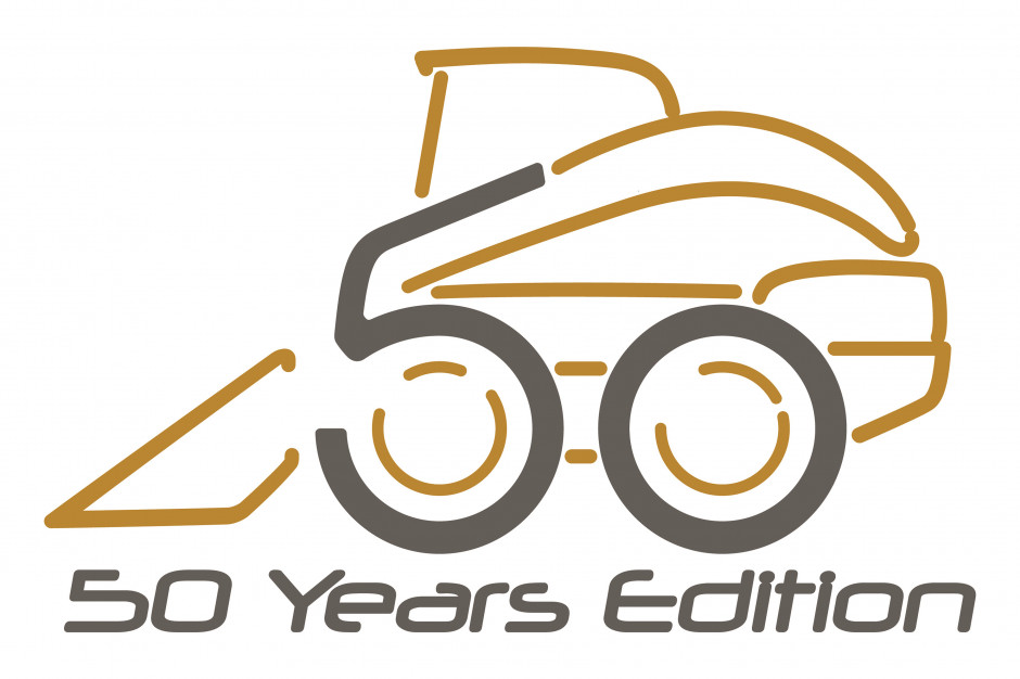 Logo upamiętniające 50-lecie ładowarek burtowych New Holland fot. New Holland