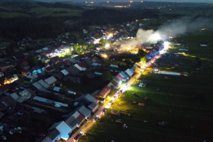Wielki pożar we wsi Nowa Biała - 100 osób bez dachu nad głową