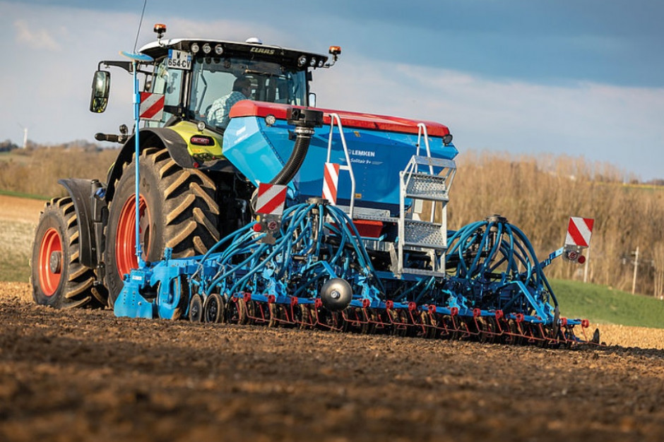 Siewnik Lemken Solitair 9+ Duo oferowany jest od teraz także w wersji z dzielonym zbiornikiem na nasiona fot. mat. prasowe