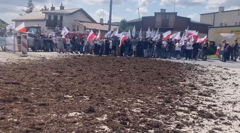 Zakończenie protestu rolników w Srocku. fot. FB AGROunia