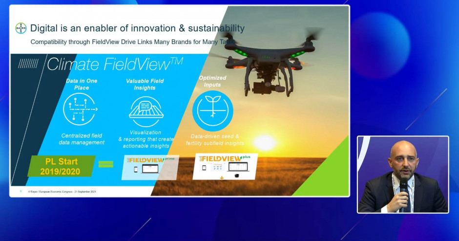 Cyfryzacja umożliwia innowacyjność i zrównoważony rozwój - mówił na EEC 2021 Antoine Bernet, Crop Science Country Division Head, Bayer
