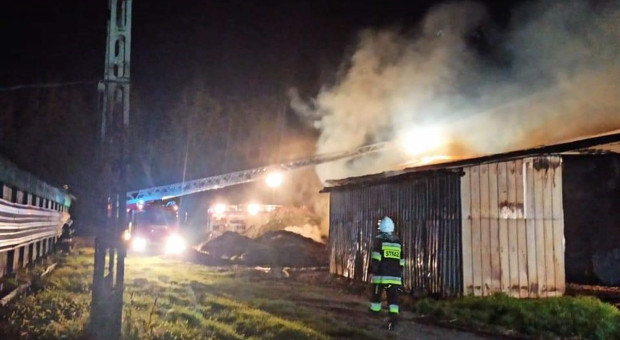 Były pracownik podpalił stodołę