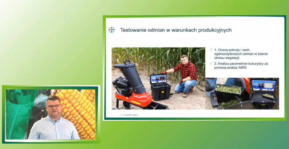Klienci firmy Bayer mogą liczyć na tzw. audyt kiszonkowy, polegający na profesjonalnie przebadanie najpierw biomasy a później jakości wyprodukowanej kiszonki Fot. prtscreen
