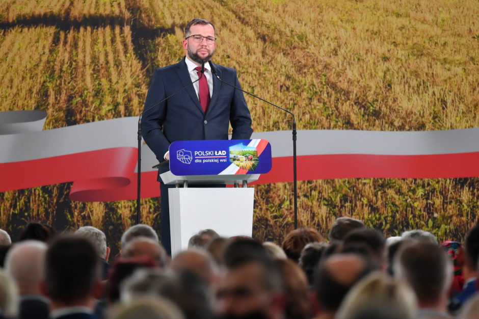 Minister Puda zapowiada inwestycje w magazynowaniu zboża, fot. PAP/Piotr Polak