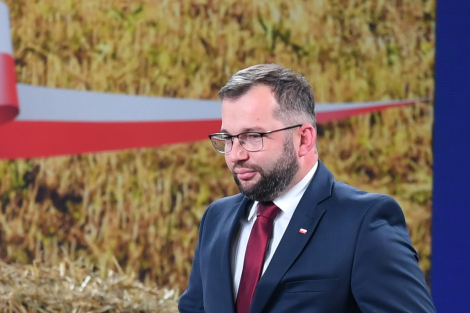 Minister Puda mówił m.in. o budowie Agroportu, fot. PAP/Piotr Polak
