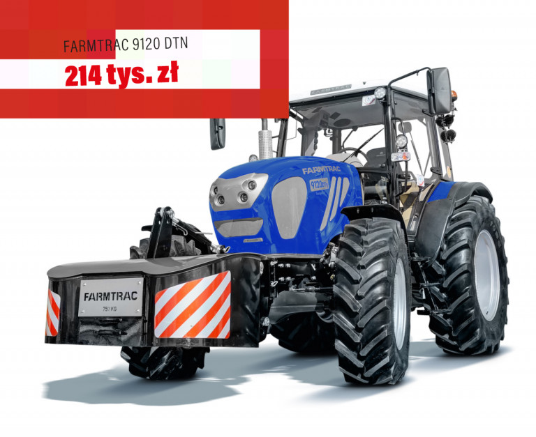 Farmtraca 9120 DTn produkowanego w Mrągowie wyróżnia prosta konstrukcja oparta na sprawdzonych podzespołach